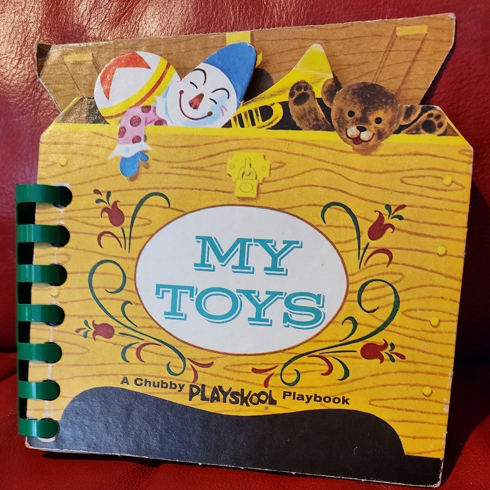 VTG My Toys Chubby Playskool Playbook By Joe Kaufman 1964 Spiral Bound CHARITY